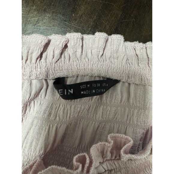 SHEIN Women’s Light Purple Cinched Crop Top Off The Shoulder Size Medium - Picture 3 of 3